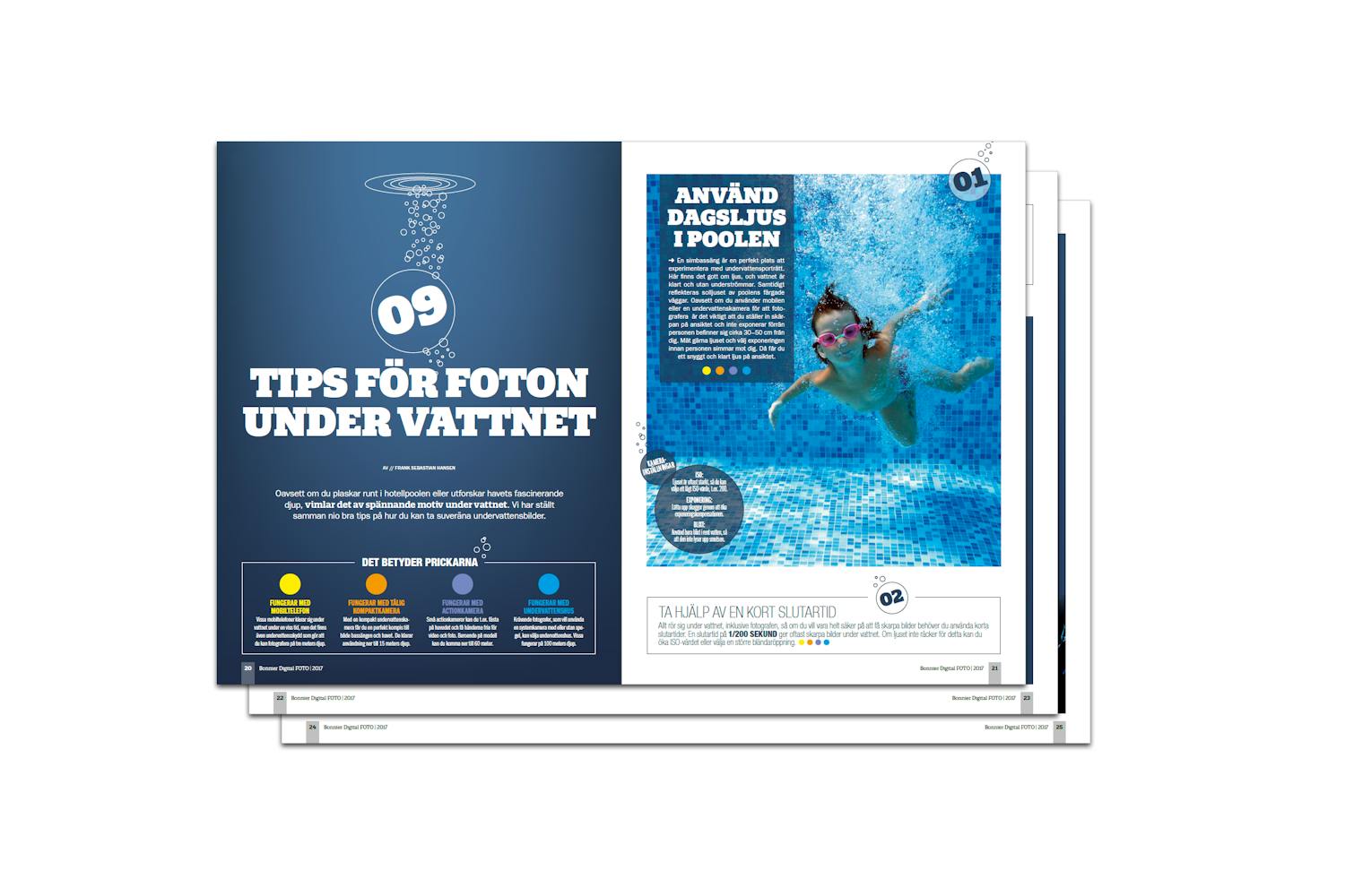 Nytt nummer av Bonnier Digital FOTO Undervattensfoto i tidningen Bonnier Digital FOTO